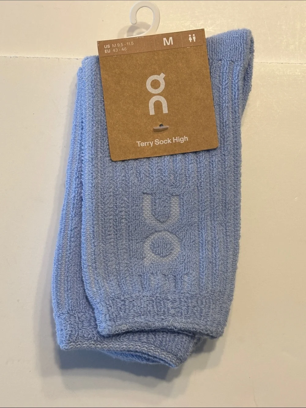 On Running Men's Light Blue Terry Sock High